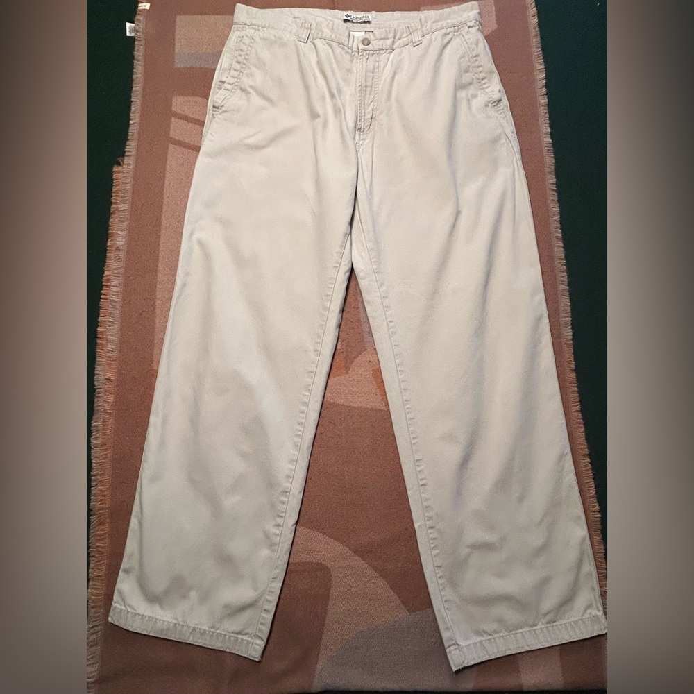 UPF-50 Columbia Stonewashed Granite Cloth Utility chino sz 16 Inseam 29.5"